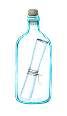 Message in the bottle.