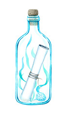 Message in the bottle.