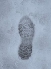 footprint in the sand