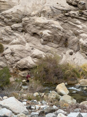waterfall in the mountains