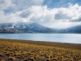 lake and mountains