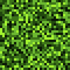 Camouflage Background Pixel Pattern, Military backdrop Vector illustration seamless pattern