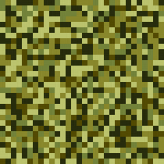 Pixel background Military repeat pattern, Camouflage seamless background, Vector illustration