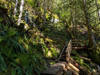 View from the Dragonsback trail near Hope in British Columbia Canada