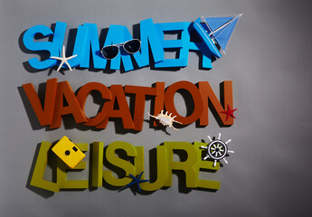 Concept image for summer vacation.