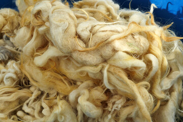 pure natural sheep wool for healthy pillow and quilt,