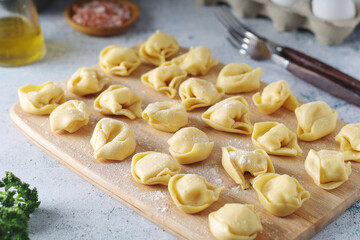 Tortellini - dumplings typical dish from Italian cuisine