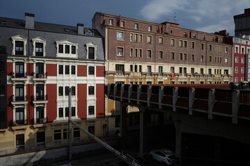 Apartment buildings in Bilbao