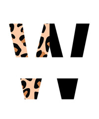 half Leopard font svg, Leopard cheetah half print font letters alphabet svg png, Leopard alphabet letters svg, color font, Animal fonts svg

