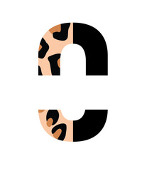 half Leopard font svg, Leopard cheetah half print font letters alphabet svg png, Leopard alphabet letters svg, color font, Animal fonts svg

