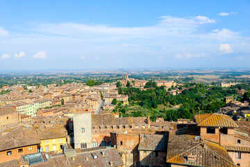 Fototapeta na wymiar Cidade Medieval de Siena, Itália.