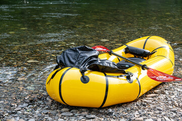 Obraz premium packraft watersports paddlesports