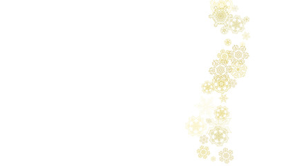 Christmas and New Year snowflakes
