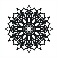 Circular pattern mandala art decoration elements