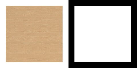 3D rendering illustration of a wooden platform