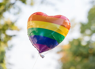 rainbow colored balloon
