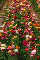 Naklejka premium Flower Field Portrait