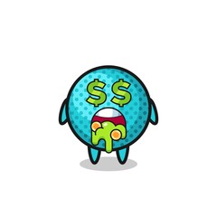 spiky ball character with an expression of crazy about money