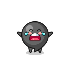 the illustration of crying comma symbol cute baby