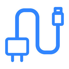 Cable, charger, connector, plug, usb icon