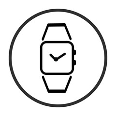 Clock, device, time, watch icon