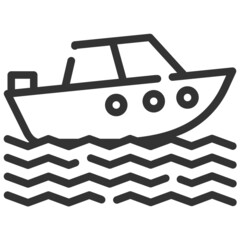 A boat outline icon
