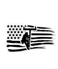 lineman svg, lineman flag svg, lineworker svg, lineman american flag, lineman usa flag, distressed flag svg, electrical lineman, svg bundle
