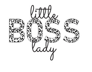 Little Boss Lady svg, girl svg, half leopard cheetah print little boss lady svg, sisters svg, little girl svg, Mini Boss svg
