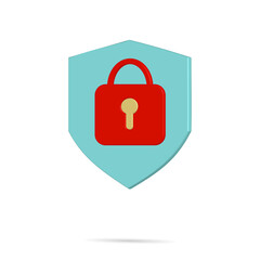 Security protection icon vector illustration for privacy profile account or website