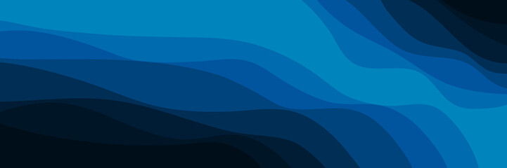 Fototapeta premium landscape waves pattern design vector illustration good for wallpaper, background, backdrop, banner, web, and design template