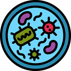 pathogen color outline icon