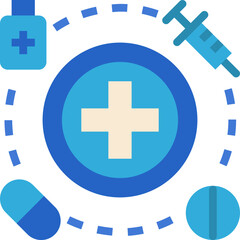 treatment flat icon