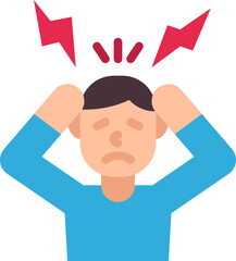 headache flat icon