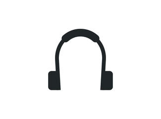 Headphone Icon Symbol in flat style. Vector illustration.