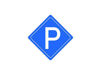Parking sign icon. Traffic signs symbol modern, simple, vector, icon for website design, mobile app, ui. Vector Illustration