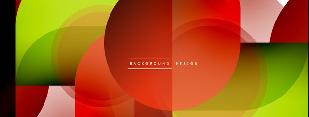 Creative geometric wallpaper. Minimal circle triangle and square line abstract background. Vector illustration for wallpaper banner background or landing page