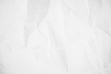 White recycled craft paper texture background. Abstract gray material old vintage page crumpled.
