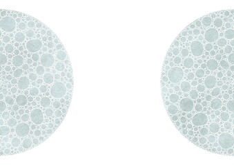 月のような小さい丸い銀の粒の集合体を縦に割ったもの　ラスター素材