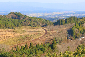 大畑のループ線とスイッチバック