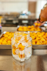 fruit in a glass