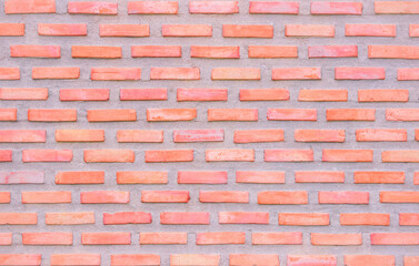 Obraz premium Orange and white brick wall texture background. Brickwork and stonework flooring interior rock old pattern.