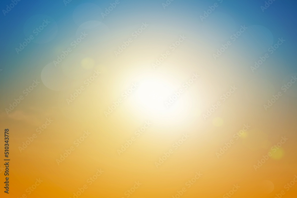 Wall mural abstract blurred sunlight beach colorful blurred bokeh background with retro effect autumn sunset sk