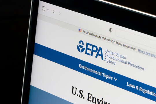 Sunnyvale, CA, USA - May 4, 2022: Website homepage of the United States Environmental Protection Agency (EPA) is seen on a laptop computer.