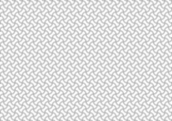 分銅繋ぎ模様のイラスト（黒）