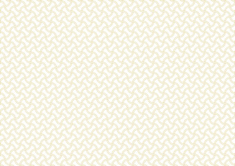 分銅繋ぎ模様のイラスト: （金色）