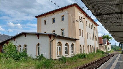 Fototapeta na wymiar Bahnhof Werdau