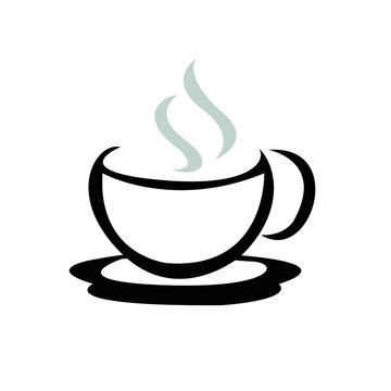simple picture of a cup of coffee