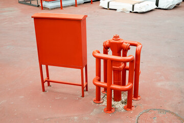 fire hydrant and rescue equipment at the street