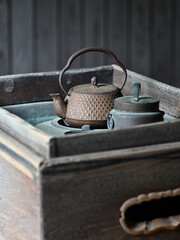 アンティークな鉄瓶