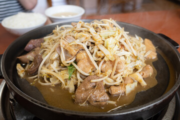 とても美味しい日本のホルモン焼き